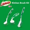 Libman Scrub Brush Kit | for Grout, Tile, Bathroom, Carpet, Kitchen, and Household Messes | Strong Fibers for Tough Cleaning - 2 of 4