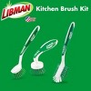 Libman Scrub Brush Kit | for Grout, Tile, Bathroom, Carpet, Kitchen, and Household Messes | Strong Fibers for Tough Cleaning - image 2 of 4