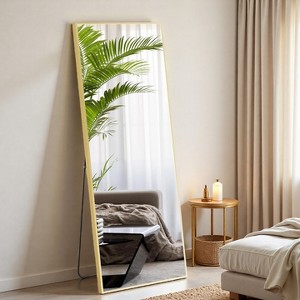 FONTOI Arched/Rectangle Full Length Floor Mirror with Aluminum Alloy Frame Large Standing Mirror for Bedroom Living Room Entryway Bathroom - 1 of 4