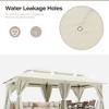 YARDGRACE Semi-permanent Patio Gazebo 10'x20' with Expansion Bolts, Outdoor Heavy Duty Party Shelter with Double Roof - 4 of 4