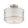 Livex Lighting Arabesque 2 - Light Semi-Flush Mount in  Brushed Nickel - 4 of 4