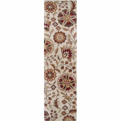 Hauteloom Longford Beige Floral Wool Carpet