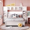 TIRAMISUBEST Full Size Storage Bed Frame with All-in-One Cabinet and Shelves, Wooden Platform Bed with Drawers - 2 of 4