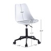 Nordlys Polypropylene Adjustable Office Chair Modern Design Style Upholstery Bedroom - 4 of 4
