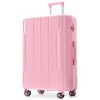 Whisen 3-Piece ABS Hardshell Luggage Suitcase Set with Double Spinner Wheels and Corner Protectors(20"/24"/28") - 3 of 4