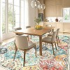 TackView Machine Washable Area Rug, Non-Slip Backing, Low Pile Faux Wool Accent Carpet, Vintage Rugs for Living Room, Bedroom - 3 of 4