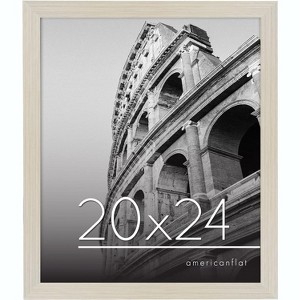 Americanflat 20x24 Poster Frame in Light Wood with Polished Plexiglass - Horizontal and Vertical Formats with Included Hanging Hardware - 1 of 4