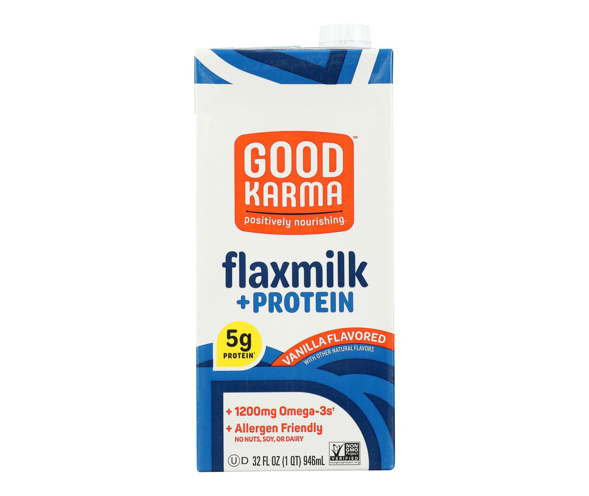 Good Karma Vanilla Protein Flax Milk - Case of 6/32 oz