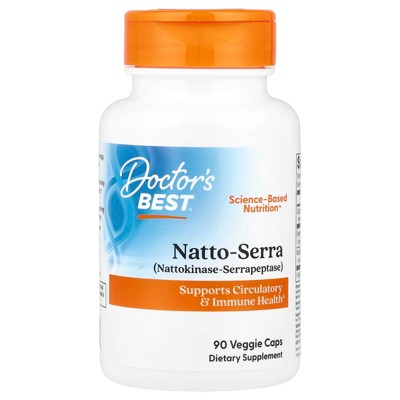 Natto-Serra Capsules - Nattokinase & Serrapeptase For Heart & Immune Support