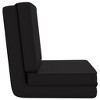 VidaXL Folding Floor Chair Black Faux Leather - 4 of 4
