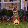 Gemmy Airblown Inflatable SCOOB with Pumpkin, 3.5 ft Tall, Brown - 2 of 4