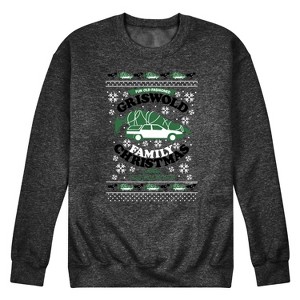 Men's - National Lampoon - Christmas Vacation Tree and Car Graphic Fleece Sweatshirt - 1 of 4