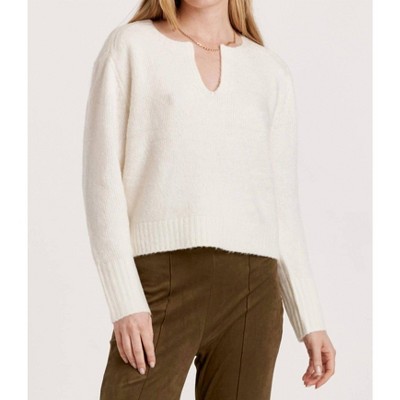 Women's Coraline Long Sleeve Notched Neck Sweater - Another Love