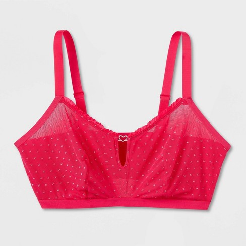 Women's Reversible Neckline Seamless Bralette - Colsie™ Pink Xxl : Target
