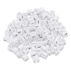 Unique Bargains Plastic Reusable Easy to Recognize Clothes Hanger Marker Color Coding 150 Pcs - 1 of 4
