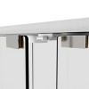 INFURNIC Decorative Bookshelf Modern Tempered Glass Display Cabinet with 2 Doors and 4 Shelves for Living Room, White, 32.09"*14.37"*64.25" - 4 of 4