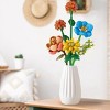 INFURNIC 3D Puzzles Flower Building Kit 633 PCS Creative DIY Artificial Flower Bricks for Mother's Day Gifts, Multicolored, 3.71"*2.26"*8.58" - 4 of 4