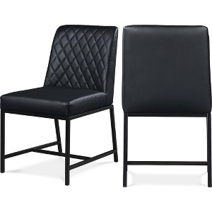 Meridian Furniture,Bryce Vegan Leather Dining Chair, Set of 2 - 1 of 4