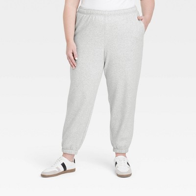 Women's Leisure Studio Mid-Rise Essential Joggers - Universal Thread™ Gray 4X