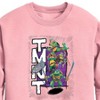 Boys' - Teenage Mutant Ninja Turtles - Donatello, Raphael, Leonardo, & Michelangelo Graphic Long Sleeve Fleece Sweatshirt - 2 of 3