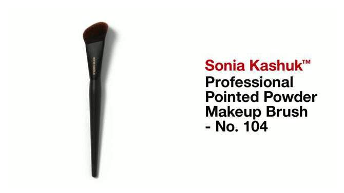 Sonia Kashuk&#8482; Professional Pointed Powder Makeup Brush - No. 104, 2 of 5, play video