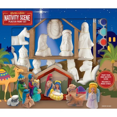 MasterPieces - Nativity Scene - Plaster Paint Set for Children