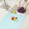 REGALWOVEN Easy Clean Kitchen Mat for Kitchen Counter, Heat Resistant Silicone Dish Drying Mat with Concave and Convex Design 1 Pc - 3 of 4