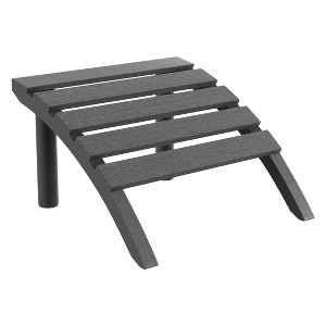 WestinTrends Azura Outdoor Patio HDPE Adirondack Ottoman Footrest - 1 of 4