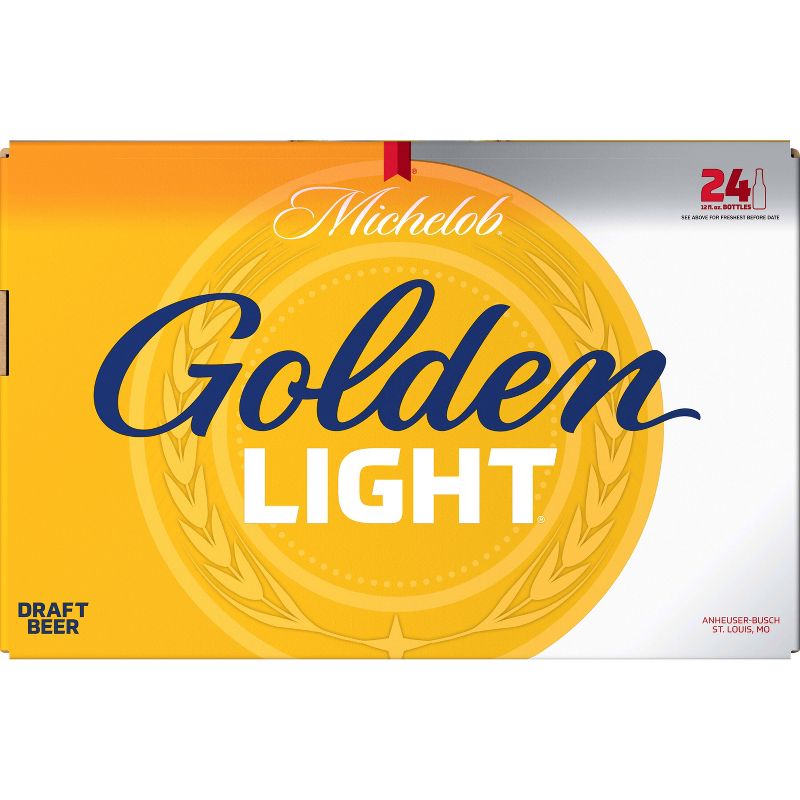 Michelob Golden Light Draft Beer - 24pk/12 fl oz Bottles, 5 of 7