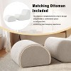 CAVINAS Modern Recliner Accent Chair with Ottoman, Ergonomic Curved Desig, High-Resilience Foam Upholstery - 4 of 4