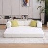 VASIP 78" Folding Sofa Bed Foam Spring Floor Mattress with 2 Pillows ,Convertible Couch Bed for Living Room,Office,Apartment,Black - 2 of 4