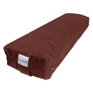 Sol Living Yoga Bolster Pillow with Removable Cover Rectangle - 1 of 4