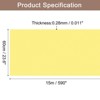Unique Bargains Wallpaper, Peel and Stick Wallpaper Contact Paper Solid Color Vinyl Self-Adhesive Wall Paper Decorative Lemon Yellow 590" x 23.6" - 2 of 4