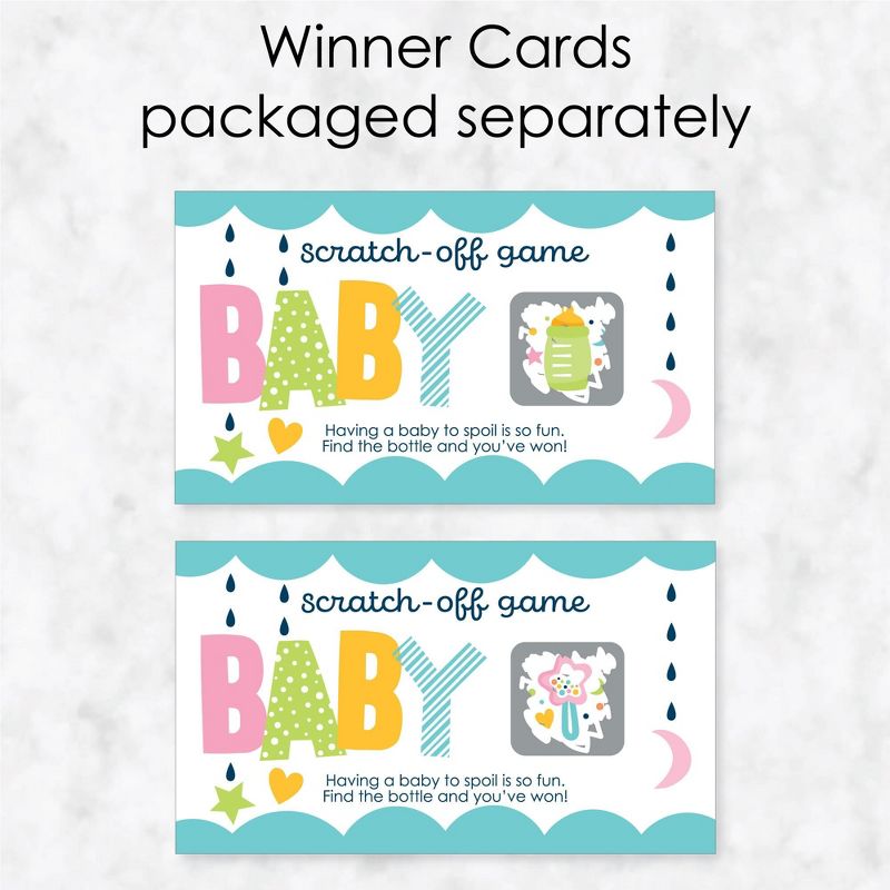 Big Dot of Happiness Colorful Baby Shower - Gender Neutral Party Game Scratch Off Cards - 22 Count, 3 of 7