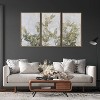 Gallery 57 48"x30" Greige Botanical Triptych Floating Wall Canvas: Modern MDF and Metal Framed Nature Art - image 3 of 4