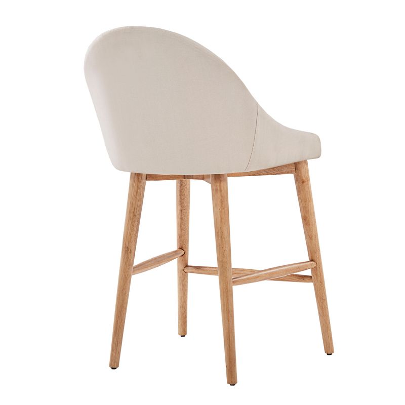 Set of 2 24" Conrad Natural Danish Modern Counter Chair - Inspire Q, 5 of 9