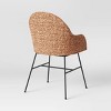 Landis Woven Backed Dining Chair with Cushion Natural - Threshold™ - image 4 of 4