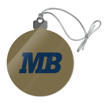 California State University Monterey Bay Secondary Logo Acrylic Christmas Tree Holiday Ornament