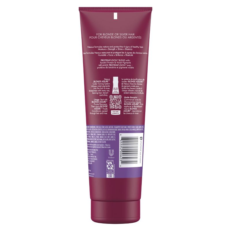 Nexxus Hair Color Blonde Assure Purple Conditioner For Blonde and Bleached Hair Keratin Conditioner - 8.5 fl oz, 4 of 10
