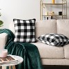 PAVILIA Set of 2 Throw Pillow Covers, Decorative Velvet Square Cushion Cases for Bed Sofa Couch Bedroom Living Room - 2 of 4