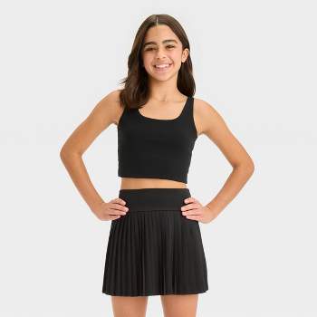 Girls' Long Sleeve Knit Corset Top - Art Class™ White Xxl : Target