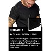 COOFANDY Men's Muscle Pleated Raglan Sleeve Bodybuilding Gym Tee Short Sleeve Fashion Workout Hipster Shirt - 4 of 4