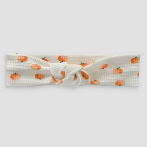 Carter's Just One You Baby Girls' Halloween Pumpkins Headwrap - Cream - 1 of 1