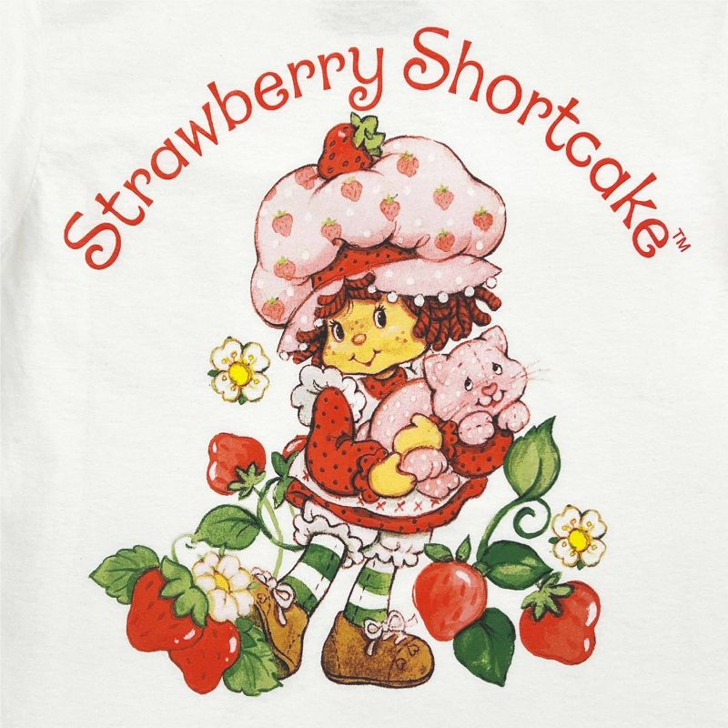 Men's Strawberry Shortcake Short Sleeve Graphic T-Shirt - White, 4 of 5