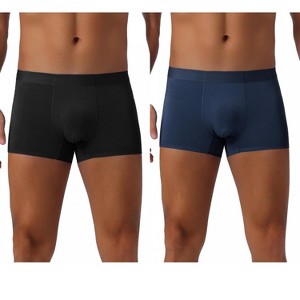 INSPIRE CHIC Men's 2 Pack Underwear Soft Solid Color Regular Fit Boxer Briefs - 1 of 4