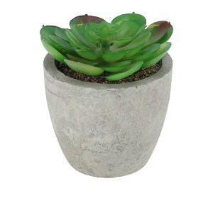 Unique Bargains Artificial Plants Mini Frost Lotus in Pulp Plastic 2.76"x2.76"x2.95" 1Pcs - 1 of 4