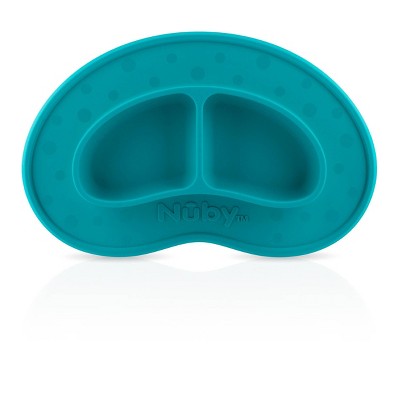 Nuby Sectioned Silicone Feeding Mat - Aqua