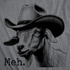 Mens Funny T Shirts Meh Goat Sarcastic Animal Graphic Novelty Tee For Men - Crazy Dog Men's T Shirt for Animal Lovers - 2 of 4