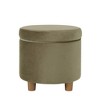 Round Storage Ottoman - Homepop - 2 of 4
