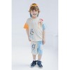 Bluey Drop Shoulder T-Shirt French Terry Shorts and Adjustable Snapback Baseball Cap 3 Piece Outfit Set Toddler to Big Kid - 2 of 4